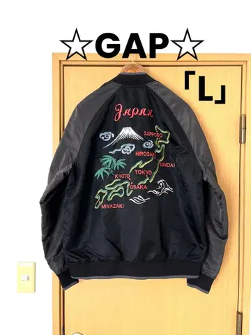 GAP 일본 주요 도시 자수 스카잔 L