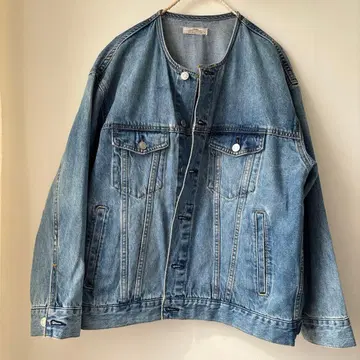 journal standard relume 데님 노카라 자켓