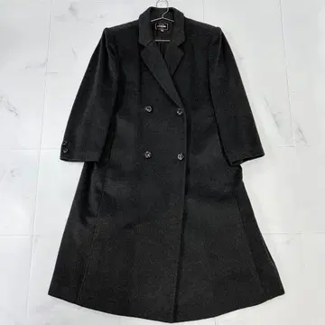 새상품급 L 사이즈 캐시미어 체스터 코트 기장 104cm 여성용 그레이