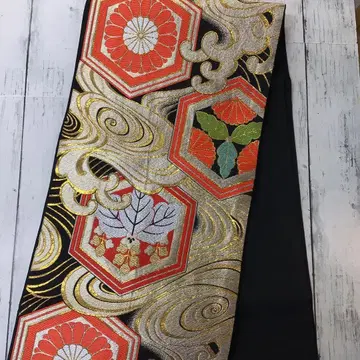 11.5 h645 일본제 오비 올 패턴 기모노 성인식 일본 의류 기모노