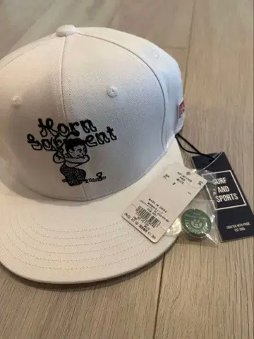 [ 미사용 새상품 ] HORN GARMENT 화이트 캡