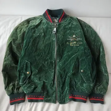 STUDIO/495 스웨이드 바시티 자켓