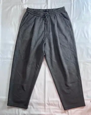 ZARA 자라 스웨트 팬츠 그레이 드로 코드 남성용 L