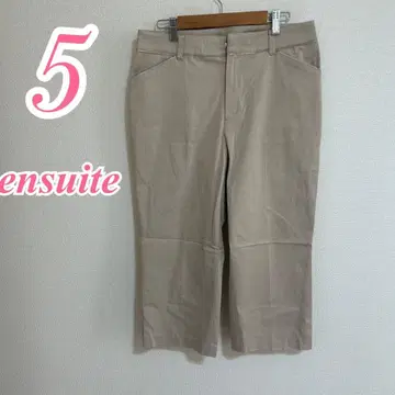 ensuite 베이지 크롭 팬츠 사이즈 5 여름 캐주얼 코디