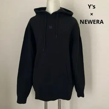 Y's x NEWERA 콜라보 후드티 보라색 로고