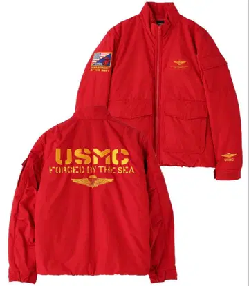 AVIREX USMC 밀리터리 자켓 레드