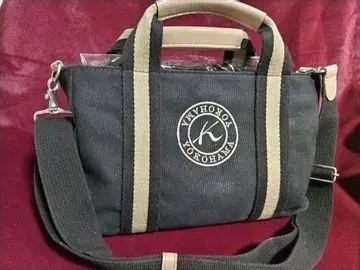 요코하마 모토마치 키타무라 블랙 숄더백 덤 손수건 동전 지갑 포함