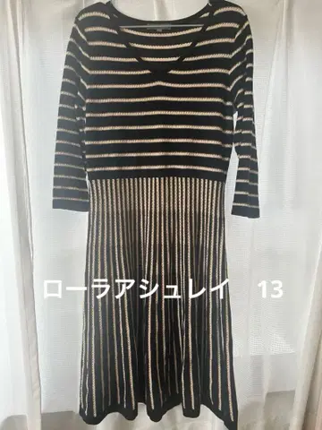 Laura Ashley 스트라이프 니트 원피스 사이즈 13