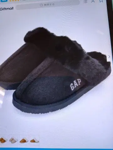 GAP 여성용 무스탕 샌들 슬리퍼