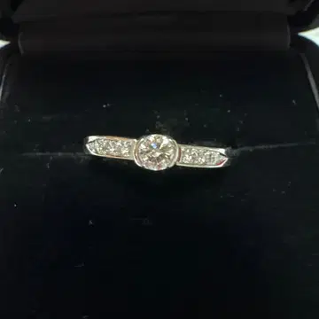 다이아몬드 웨이브 이터니티 반지 플라티나950 0.29 캐럿 11호