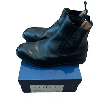영국제 SANDERS 블랙 사이드 고어 부츠 27.5