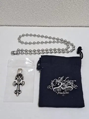 BWL/실버925 라지 세일러 크로스 복조리/6mm 스텐볼 포함