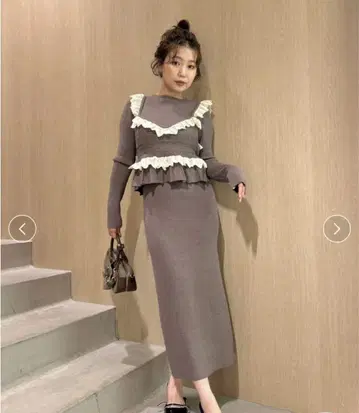 릴리 브라운 뷔스티에 세트 니트 원피스