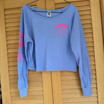 ZUMBA 긴팔 크롭 T셔츠 라벤더