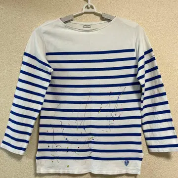 오르치발 러셀 보더 보트넥 T 컬러 페인트