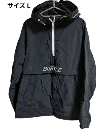 BURTLE 블랙 아노락 후드티 사이즈 L