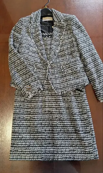 프로포션 바디 드레싱 원피스 수트 트위드 반팔 원피스