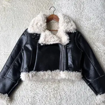 24AW 완판 MURUA 빈티지 라이크 숏 페이크 무스탕 자켓