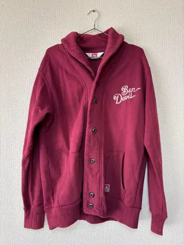 BEN DAVIS 맨투맨 가디건 남성용 L 화이트 라벨