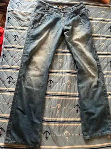 트루릴리젼 라이트 블루 데님 팬츠