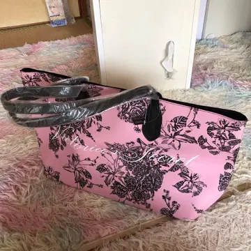 빅토리아 시크릿 플라워 프린트 토트백