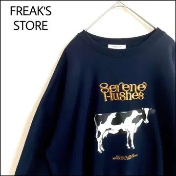 FREAK'S STORE 맨투맨 네이비 오버 사이즈 소