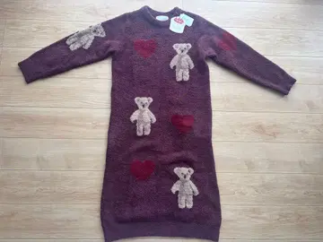 gelato pique 베어 하트 자카드 원피스