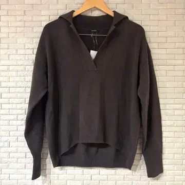 JOURNAL STANDARD 다크 브라운 V넥 스키퍼 니트