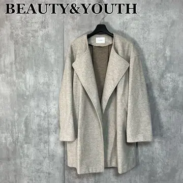 BEAUTY&YOUTH 노카라 저지 미들 가디건