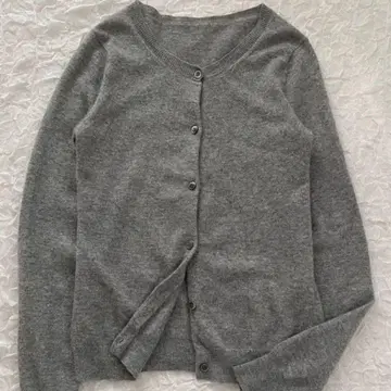 띠어리 S 사이즈 캐시미어 100 가디건 그레이