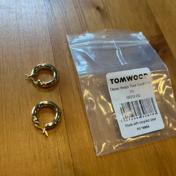 TOMWOOD 클래식 후프 귀걸이 스몰 골드