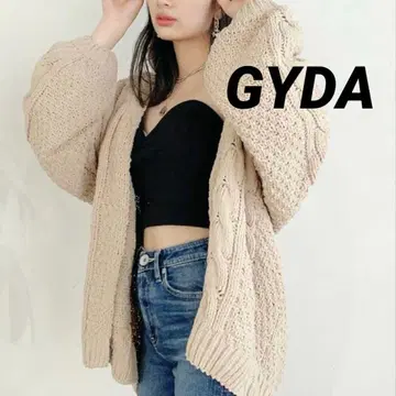새상품급 인기 GYDA 볼륨 슬리브 니트 가디건 베이지 루즈핏