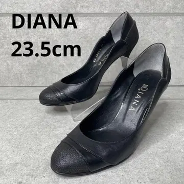 [ 새상품급 ] DIANA 다이애나 펌프스 블랙 글리터 가죽 23.5