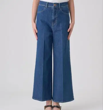 ANAYI 아나이 스트레치 데님 와이드 팬츠 2024AW 36