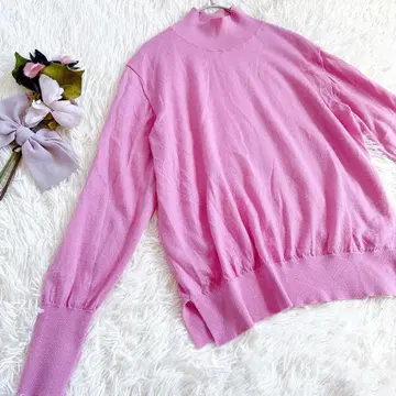 미들넥 스무스 니트