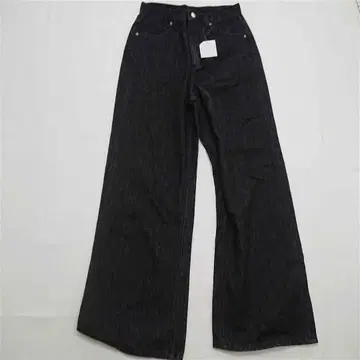 플러스 씨 와이드 데님 팬츠 블랙 계열 S/M 사이즈