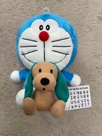 도라에몽 영화 봉제 인형 40주년 새상품 후지코 후지오 기념