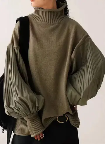 성숙/러블리 뽕 소매 스웨터 [미사용 새상품] XLsize