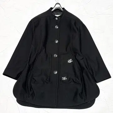 컨디션 최상 2023 t.b 센소유니코 코쿤 코트 로고 자수 노카라