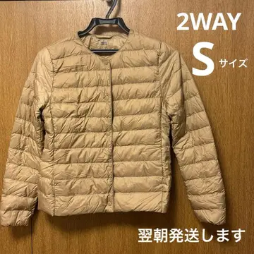 [ 새상품급 ] 유니클로 울트라 라이트 다운 2WAY 베이지 S