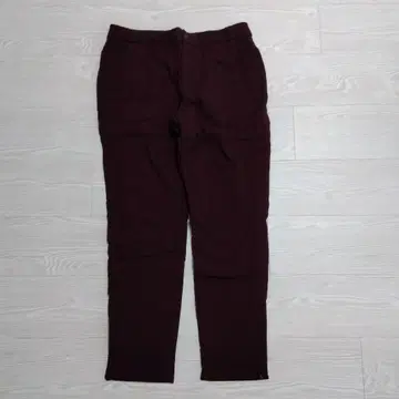 유니클로 웜 팬츠 웜 이지 슬림핏 스트레치 팬츠 퍼플? L