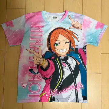 앙스타 아오이 히나타 풀 그래픽 T셔츠