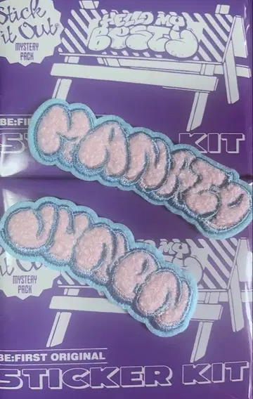 BE:FIRST 시크릿 모코모코 자수 스티커 BESTY