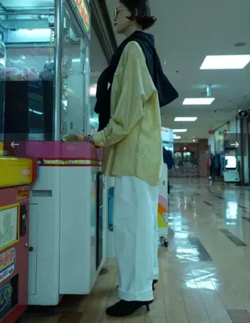 TOO organic cotton white denim pants 화이트