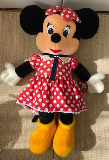 미니 마우스 특대형 봉제 인형 산앤스타 당시 빈티지