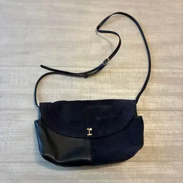 레페토 가죽 네이비 블랙 숄더백