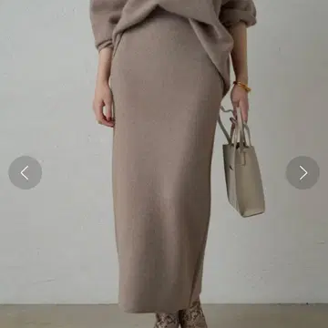 Loungedress 란지드레스 FUR 니트 타이트 스커트