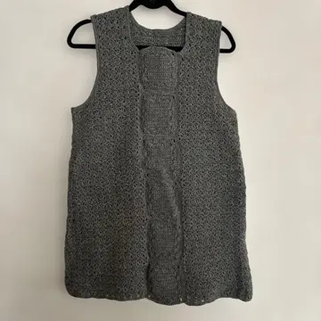 핸드메이드 모티브 뜨개질 튜닉