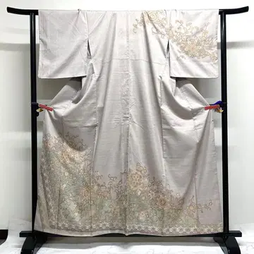 호몬기  스와토 자수 상량 자수 화문 당화 문 없음 기모노 035k