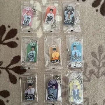 [ 새상품 ] SnowMan CD 혜택 부적 키링 9개 세트